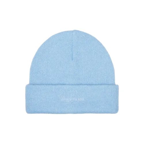 Supreme Смесь с мохером Шапки-бини Унисекс Синий Фуксия Горчичный желтый Черный