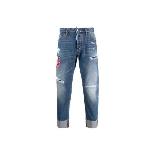 DSQUARED 2 Blue Men's Jeans DSQUARED 2 Синий Мужской Джинсы