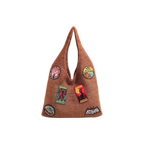 Bueno Трикотажная ткань Сумка Сумка через плечо Стандартная Женская Коричневый Экрю Хаки Черный