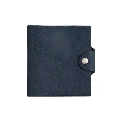 HERMES Ulysse Коровья кожа Togo Защитный чехол Мини Женские Z7 BLEU Океанический Глубокий морской синий