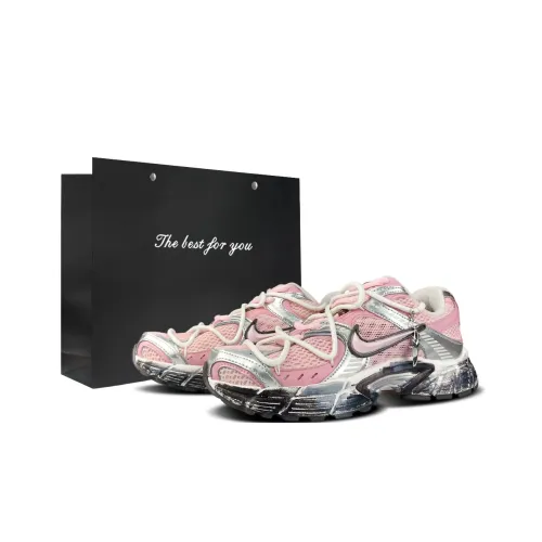 Nike V5 RNR Устойчивый к истиранию Дышащие Низкие Беговые кроссовки Женские Розовые Серебряные