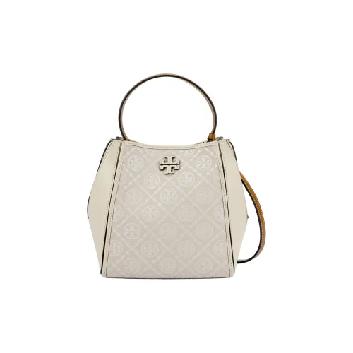 TORY BURCH McGraw Litchi Grain Leather Crossbody Bag Small Women's Ivory