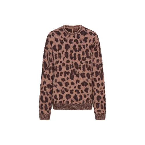 SKIMS Праздника Fw25 Cozy OVERSIZED Crewneck PULL Свитшот Женские