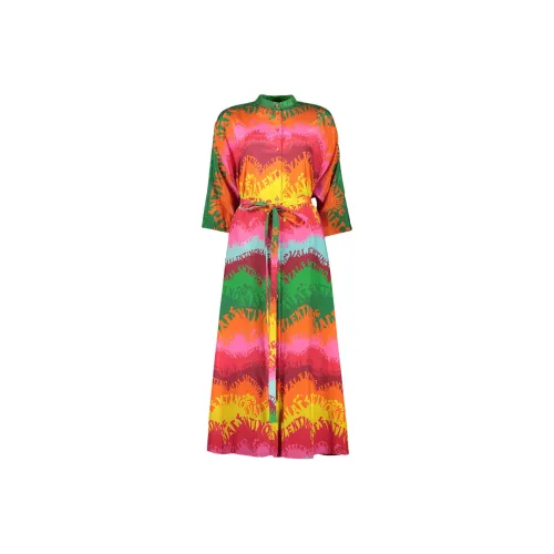 Valentino Garavani Длинное платье с длинными рукавами женское