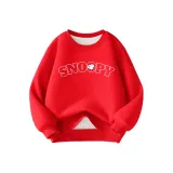 Заголовные буквы Логотип/Красный [Безопасный для кожи Интегрированный Флис]