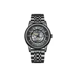 L-5136 Черный корпус, черный циферблат, стальной ремешок