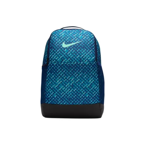 Nike Brasilia Полиэстер Рюкзак Средний Унисекс Синий и Черный