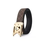 Золотой ремешок с кофейной пряжкой