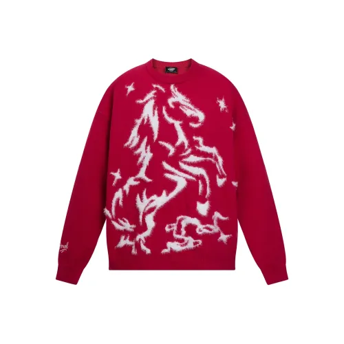 404MOB GANG Red Unisex Свитеры