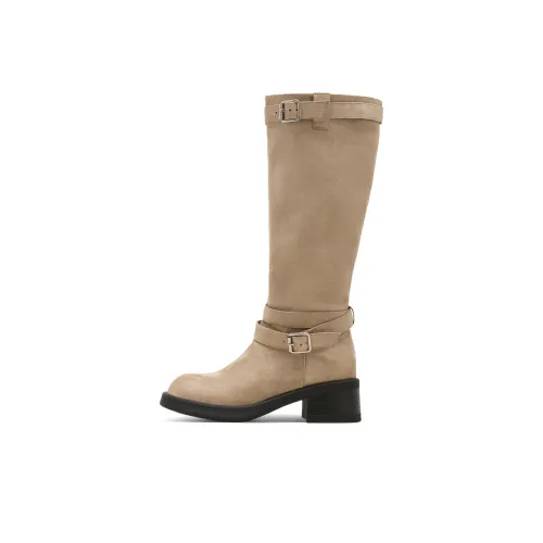 ST SAT Женские высокие сапоги на каблуке 5 см