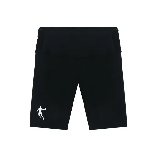 QIAODAN Черные Женские беговые шорты