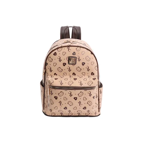 CAREELL ПУ (полиуретан) Рюкзак Стандартный Женский Молочно-чайный