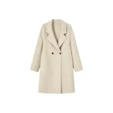 Овсяной кашемир пальто