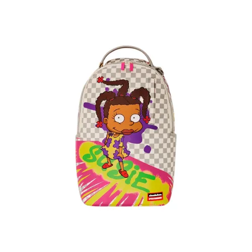 SPRAYGROUND Рюкзак из искусственной кожи женский хаки и розовый