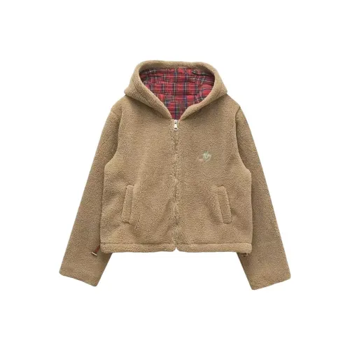 RDRE Коричневый Унисекс Бархатные Куртки