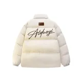 Белый хлопковый пуховик