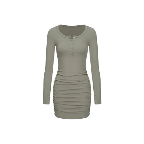 FLIM Длинное платье с длинными рукавами женское