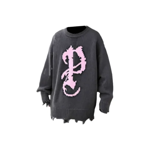 SNEIKLAU Серый Унисекс Трикотаж