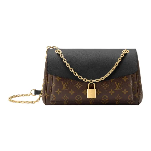 LOUIS VUITTON Saint Germain Покрытие Холст Кроссбоди Сумка Сумка через плечо Маленькая Женская Черная Коричневая