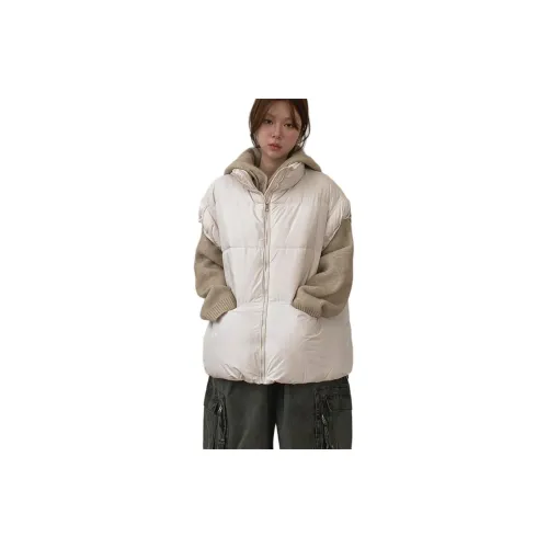 ZEKIKO STUDIO Экрю Женские жилеты