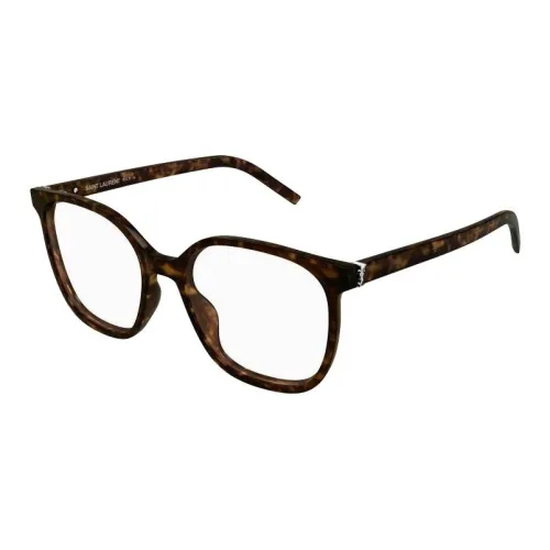 SAINT LAURENT Квадратные очки с диоптриями женские цвет гаванский