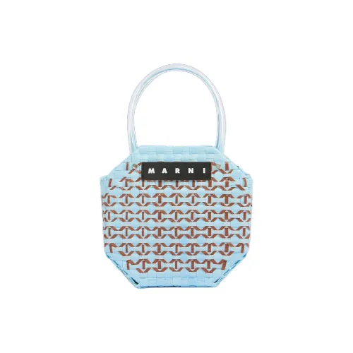 MARNI MARKET Полипропиленовая сумка женская светло-синяя