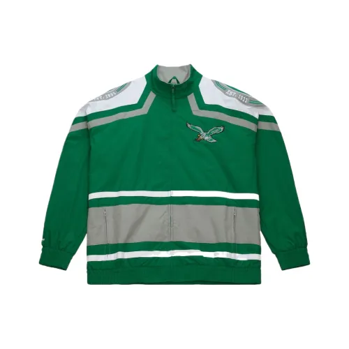 MITCHELL NESS Зеленый Throwback Full Zip Ветровка Мужская