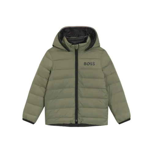 Hugo Boss Темно-зеленый KIDS Утеплённые куртки