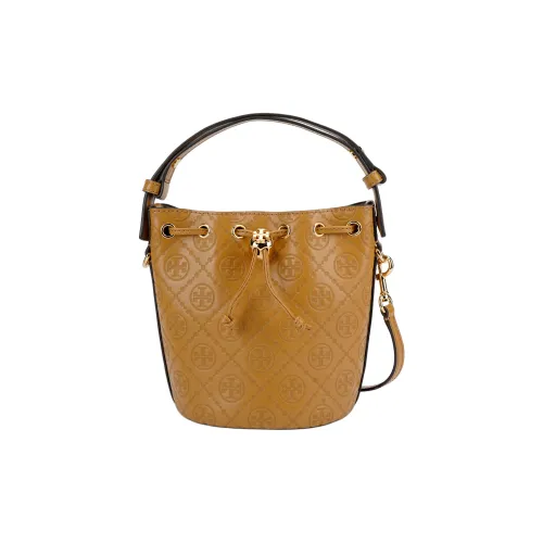 TORY BURCH T Monogram Кожа Через плечо Сумка Мини Женская Коричневая