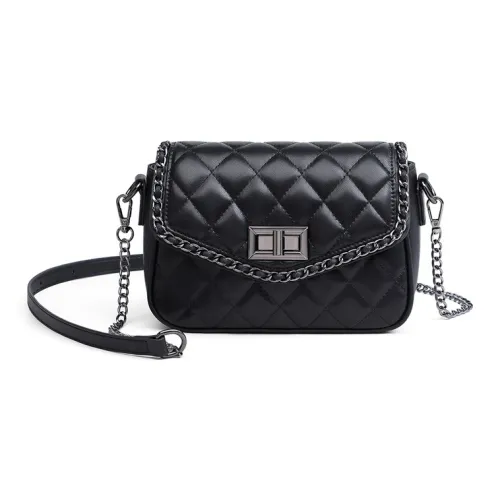 Younger Song Сумка через плечо из коровьей кожи женская черная