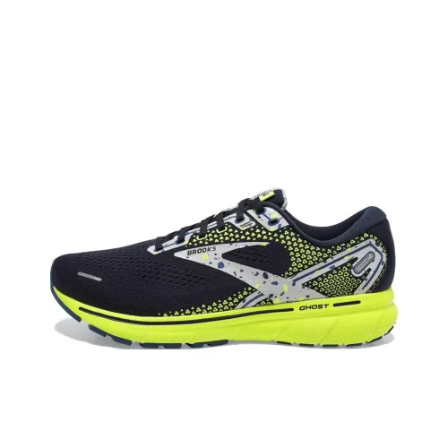 Brooks Ghost 14 Амортизация Поддержка Низкий Топ Беговые кроссовки Мужской Черный