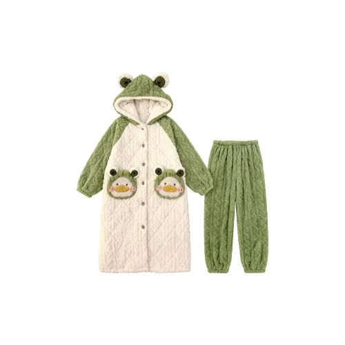 O'MESIK Зеленый Женский Пижамный Комплект