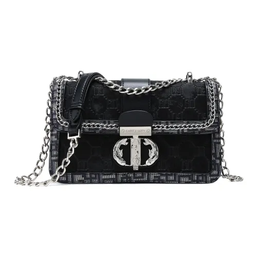 Carit Koty ПУ (полиуретан) Сумка через плечо Сумка на плечо Женская Черная