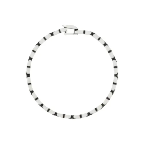 SAINT LAURENT Металл Браслеты Унисекс Черный Белый