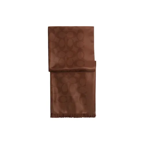 COACH Шерпа из трикотажа Шарфы Женские Черный Норка