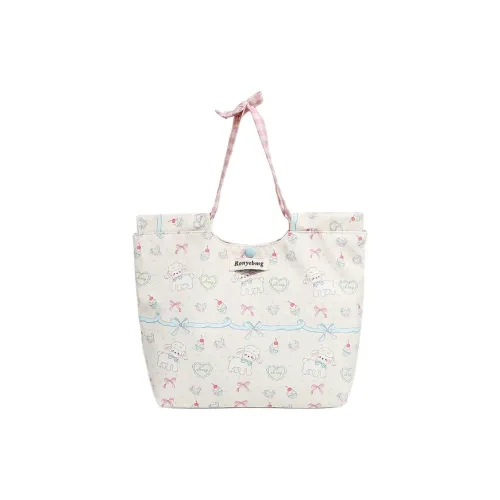 NOMK Холст Плечевая Сумка Стандартная Женская Экрю