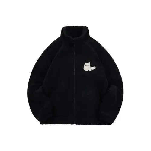 MDEHT Черный Унисекс Бархатные Куртки