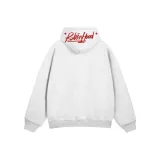 Белый, серый (вышитый красный текст), с флисовой подкладкой, 420 г