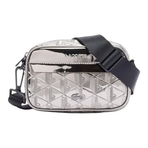 Lacoste ПУ (полиуретан) Сумка через плечо Маленькая Унисекс Серебряная
