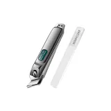 Средний противоскользящий угол + осветляющая пилка для ногтей [легче для переноски]