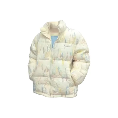 A02 Светло-желтый унисекс пуховики