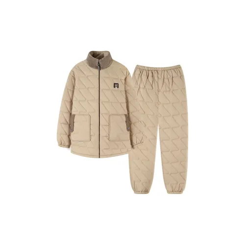 Qin Jing Пижамный комплект Мужской Абрикос