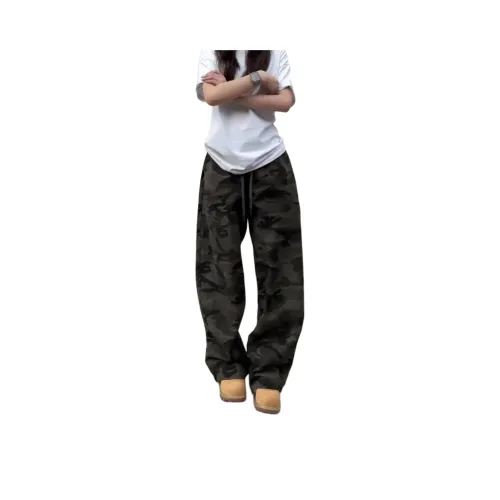 SHEXIU Зеленый камуфляж Унисекс Повседневные штаны