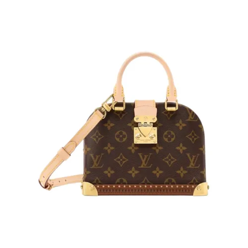 LOUIS VUITTON AlmaTrunk Покрытый холст Одно плечо Сумка Унисекс Коричневый