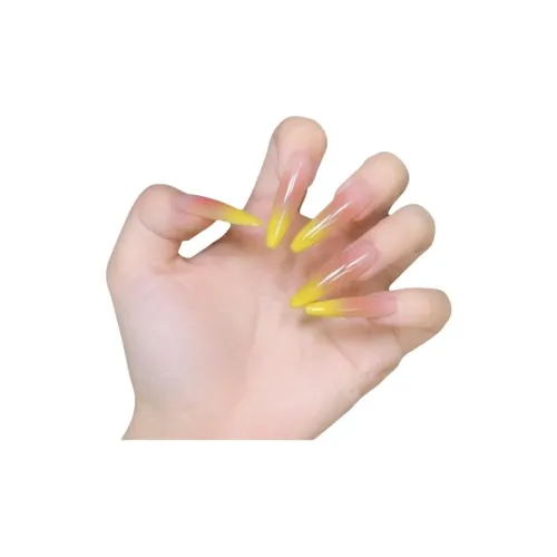 OUYUJI Интернет Знаменитый Ногти Art Fortune Gold Румяна Ледяной Прозрачный Кошачий глаз Съемный False Nail Стикер