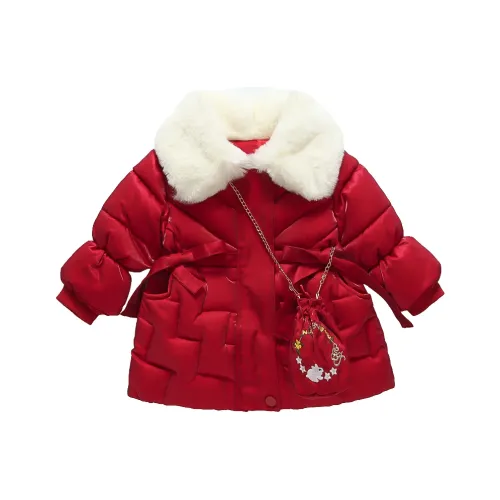 SHIBU Colored Облако Мышка Металлическая пряжа Хлопковый пуховик Красный Для дошкольников Утеплённые куртки