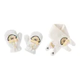 Снеговик Перчатка Золотистая Ретривер + Тепло-Сердечный Щенок Шарф Золотистая Ретривер