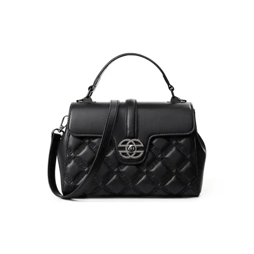 PESASRIE Коровья кожа Одно плечо Сумка Стандартная Женская Черная