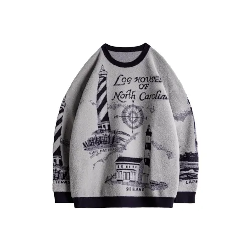 MADEN Дымчатый Серый Мужские Свитера