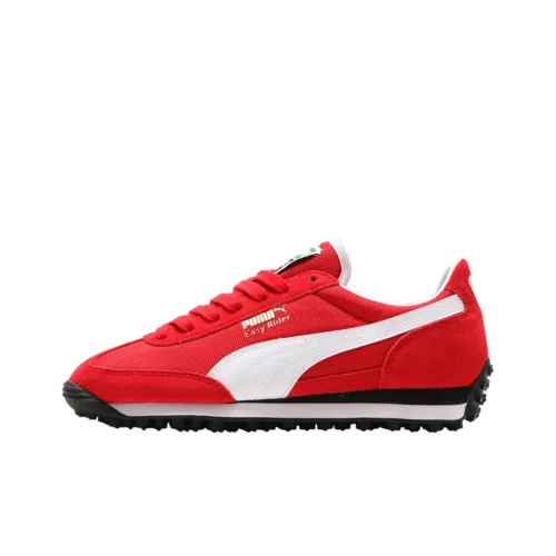 PUMA Easy Rider Амортизирующие низкие беговые кроссовки с противоскользящим эффектом унисекс красные и белые